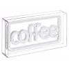 Neoninis LED užrašas ActiveJet AJE-NEON COFFEE, daugiaspalvis, USB 5V, montuojamas ant paviršiaus, AS plastikinis rėmas