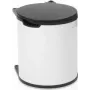 Šiukšlių dėžė Brabantia 428081 15L apvali juoda/balta