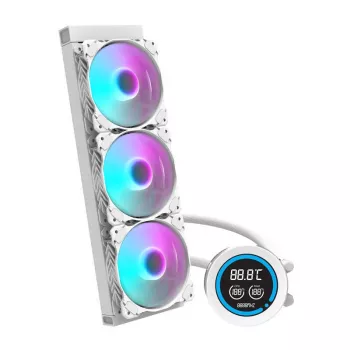 360 mm radiatoriaus komplektas Darkflash DN-D360 WHITE – skystas aušinimas procesoriui