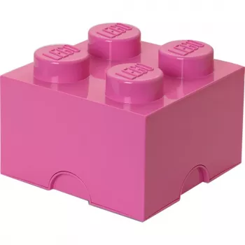 LEGO Storage Brick 4 40031739 rožinis – plastikinė kaupiamoji dėžutė smulkiems daiktams