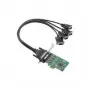 Moxa CP-104EL žemo profilio PCIe nuoseklioji adapterio kortelė – 4 x RS-232