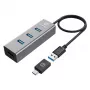 USB šakotuvas GRAUGEAR G-HUB4-AC