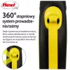 Flexi New NEON atsitraukiamas pavadėlis 5 m - juostinis, mažiems šunims iki 15 kg, juoda/geltona