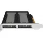 Mobilus laikiklis RAIDSONIC ToughArmor MB842MP-B — 2 išimami lizdai M.2 NVMe diskams, PCIe 4.0 x16