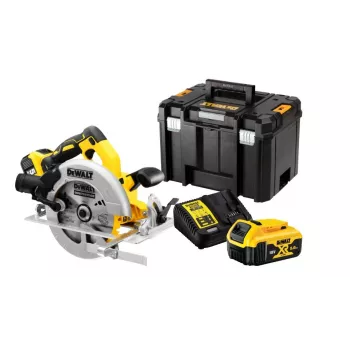DeWALT DCS570P2-QW nešiojamasis diskinis pjūklas 18,4 cm sidabrinis, geltonas 5500 aps./min.