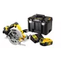 DeWALT DCS570P2-QW nešiojamasis diskinis pjūklas 18,4 cm sidabrinis, geltonas 5500 aps./min.
