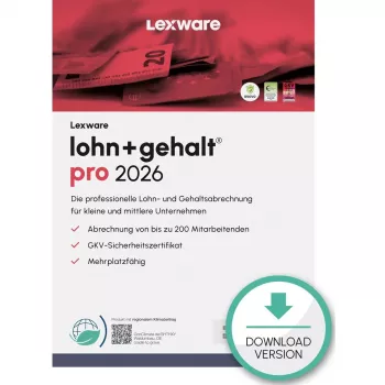 Lexware lohn+gehalt pro 2026 buhalterinė programa 1 licencija