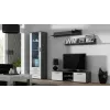 Cama TV stovas SOHO 140 pilkas/baltas blizgus