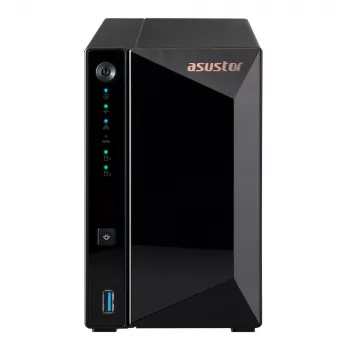 Asustor DRIVESTOR 2 Pro Gen2 AS3302T v2 NAS Realtek RTD1619B 2 GB DDR4 ADM Juodas