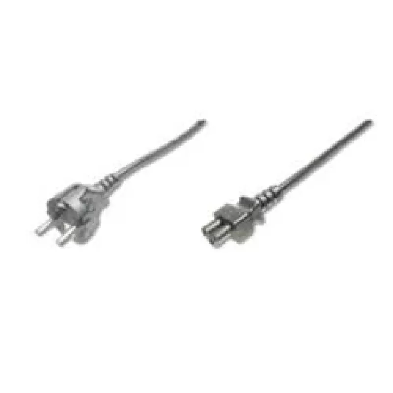 Assmann maitinimo laidas Schuko – C5 M/F, 1,2 m, H05VV-F3G 0,75 mm², juodas (AK-440115-012-S)