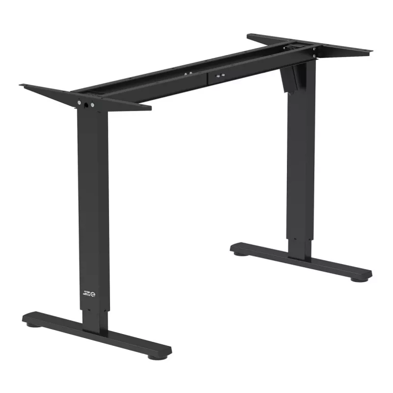 Ergo Office elektrinis reguliuojamo aukščio stalas, maks. aukštis 1160mm, maks. apkrova 80kg, be stalviršio, juodas, ER-400 B