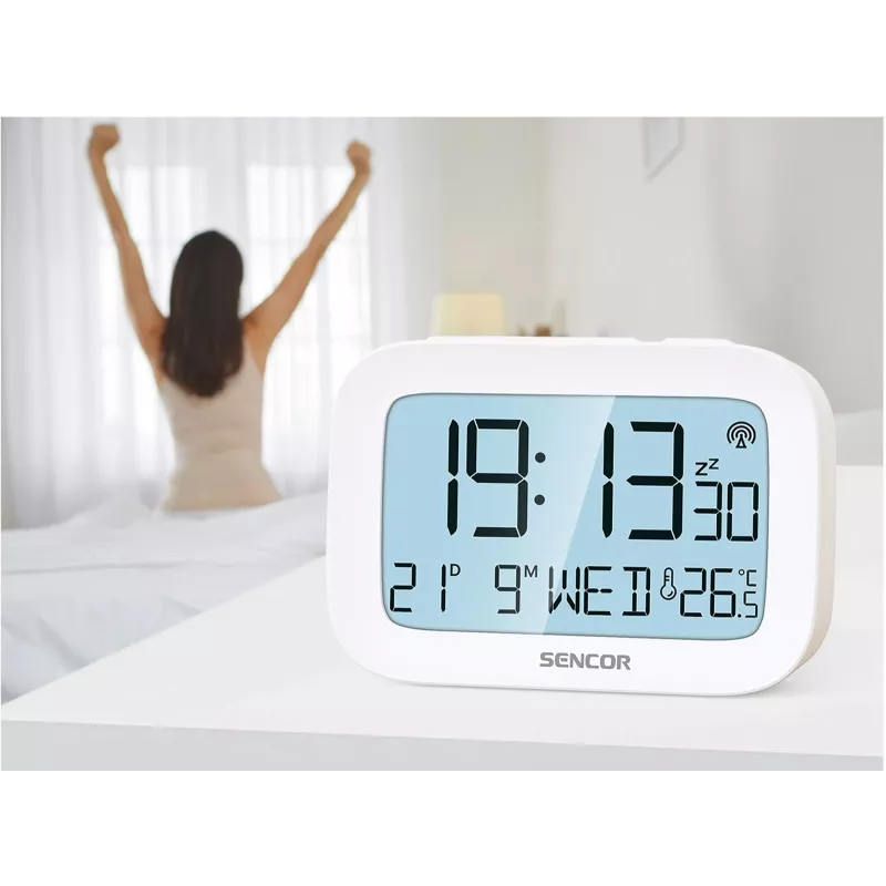 Skaitmeninis žadintuvas SENCOR SRC 2200 su LED ekranu ir baterijų atsargine kopija