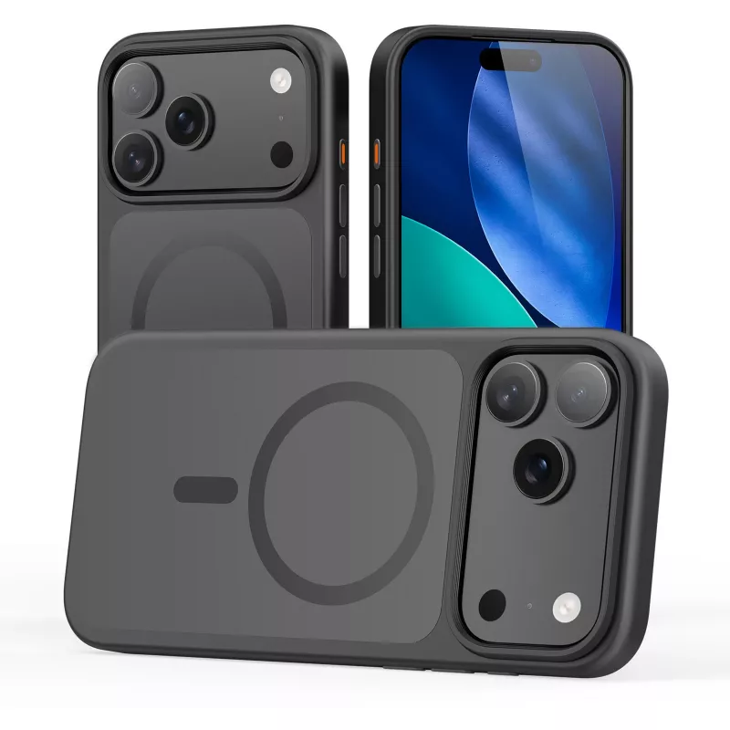 StyleShell INVISIO dėklas, juodas, iPhone 17 Pro Max, suderinamas su MagSafe