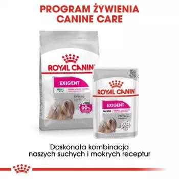 Šlapias šunų ėdalas Royal Canin Exigent Meat Universal 12×85 g – paukštiena, suaugusiems, išrankiems šunims
