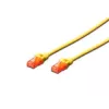 Tinklo kabelis Digitus CAT 6 U/UTP RJ-45 3 m geltonas