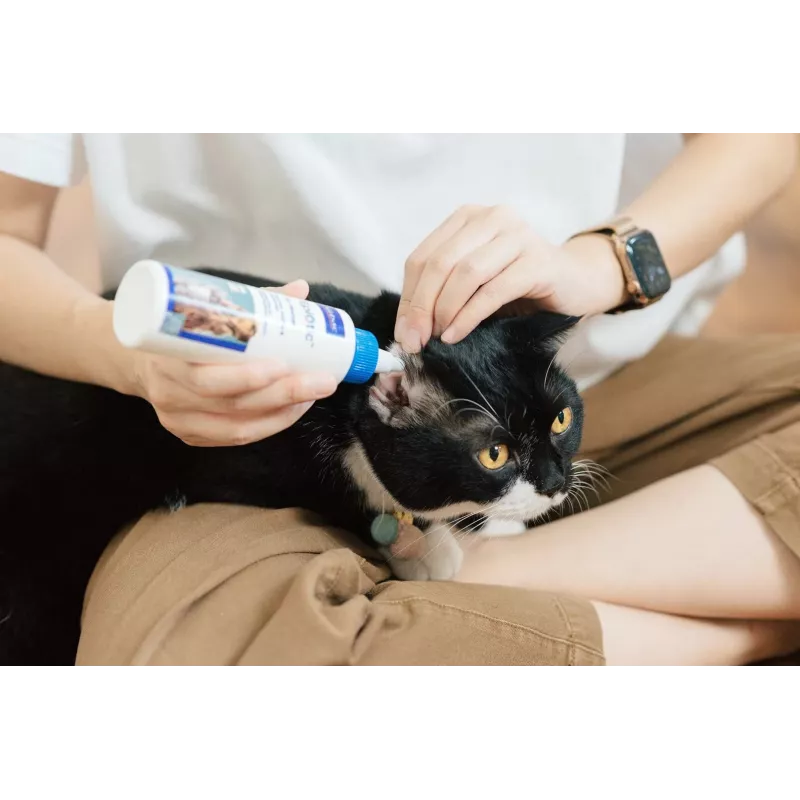 Ausų priežiūros tirpalas VIRBAC EPI-OTIC 125 ml – veterinarinis ausų valiklis šunims ir katėms