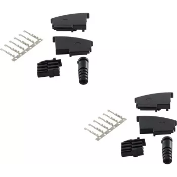 Laido jungtis TAE F ShiverPeaks BS72000-SET2 Juoda