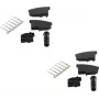 Laido jungtis TAE F ShiverPeaks BS72000-SET2 Juoda