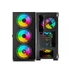 SAVIO kompiuterio korpusas Raptor X1 ARGB Stiklas/Tinklelis Juodas