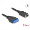 DeLOCK USB laidas, vidinis šukinis kištukas į vidinį USB Type-E Key A lizdą, 25 cm