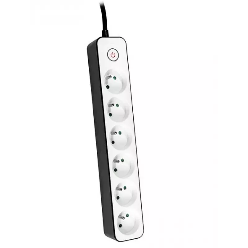TRACER Power Strip Zebra 1,5 m 6 lizdų