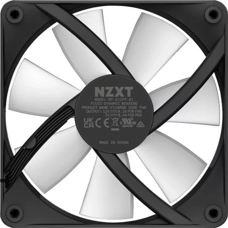 NZXT F120 RGB Core 120mm ARGB korpuso ventiliatorius