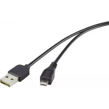 USB kabelis Renkforce Duplex 2.0 Micro-USB Type B 5V 0,5 m