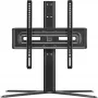 One For All Base TV Holder SOLID stovas televizoriui – tinka 32–65 colių LCD/LED/Plasma/OLED/QLED televizoriams – pasukamas (90°), pakreipiamas (15°) – reguliuojamas aukštis – VESA 60