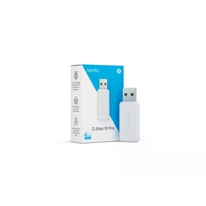 USB Z‑Wave ir Zigbee raktas AEOTEC AEOEZWA060 Pro – dviejų protokolų išmaniojo namų šliuzas