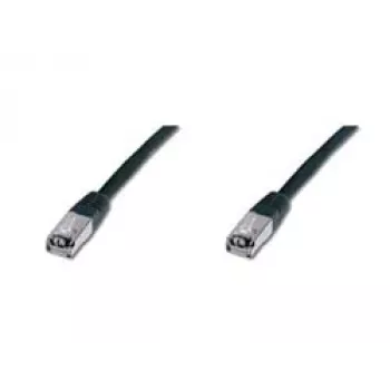 Tinklo kabelis Digitus CAT 5e SF/UTP Patch Cord Black 5m