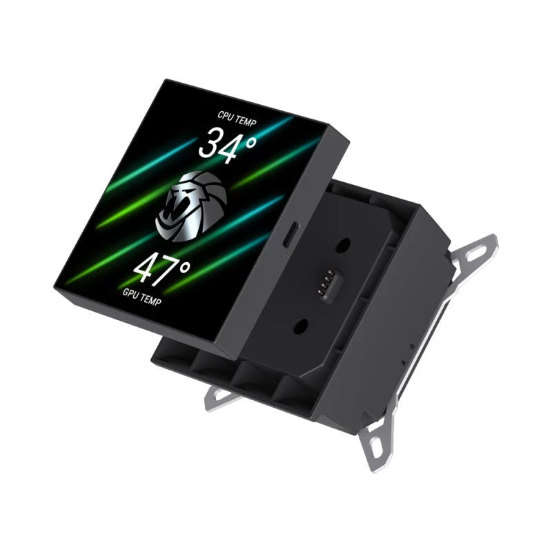Gamemax GLACIER 240 LCD BK skystinis aušintuvas procesoriui Intel, AMD