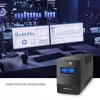 Qoltec Monolith nepertraukiamo maitinimo šaltinis (UPS) Dvigubo konvertavimo (Online) 0.45 kVA 240 W 2 AC lizdai