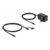 DeLOCK 64326 USB 3.2 Gen 2 (3.1 Gen 2) Type-C centrinė stotelė 10000 Mbit/s juoda