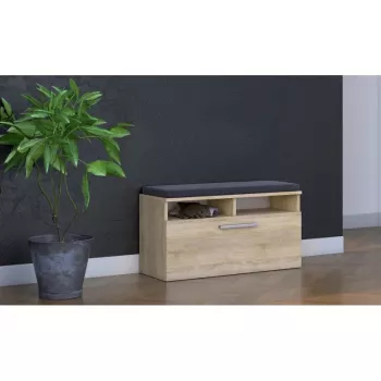 Uždaras batų organizatorius Top e Shop RIVA SZAFKA SONOMA ąžuolo spalvos, 850×460 mm, 16 mm medžio drožlių plokštė