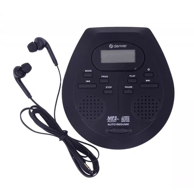 Nešiojamas CD grotuvas Denver DMP-395B Juodas MP3 atkūrimas LCD ekranas