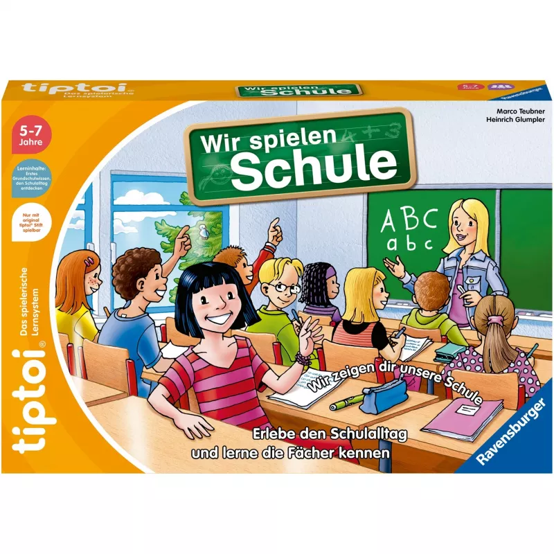 Stalo žaidimas tiptoi Wir spielen Schule