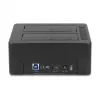 DeLOCK USB dviejų diskų dokavimo stotelė 2 x SATA HDD/SSD su klonavimo funkcija ir kortelių skaitytuvu
