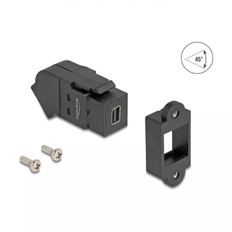 DeLOCK 67154 lyties keitiklis Mini DisplayPort į DisplayPort juodas