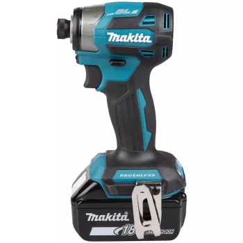 Impaktinis suktuvas Makita DTD173RTJ 18V belaidis, 1/4 colio griebtuvas, 3600 aps./min., pistoletinė rankena, Li-Ion