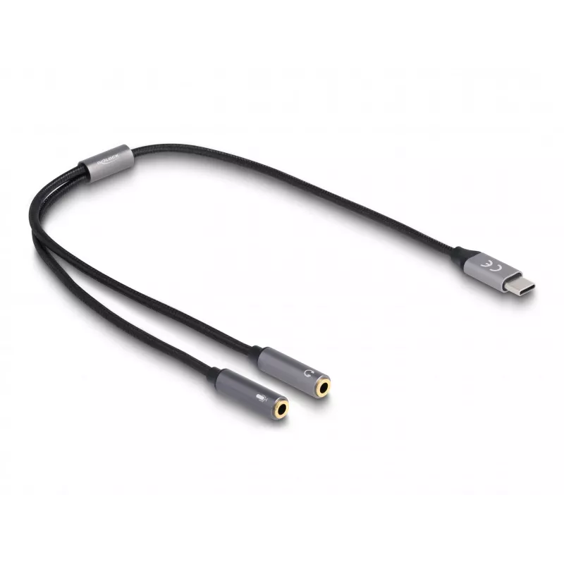USB Type-C DAC adapteris DeLOCK 66616 24 bit 96 kHz 2 x 3,5 mm