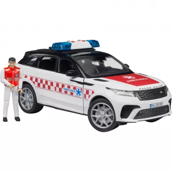 Automobilis Range Rover Velar Fire Engine su figūrėle