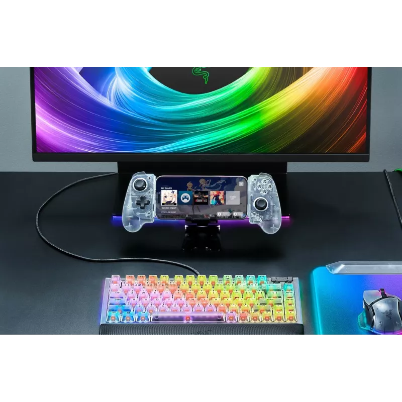 Razer Kishi V3 - Phantom White Ed. USB valdiklis Android, iOS