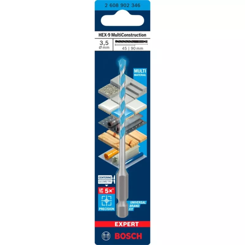 Gręžtuvas betonui Expert HEX-9 Multi Construction 3,5 mm 1 vnt (2608902346)