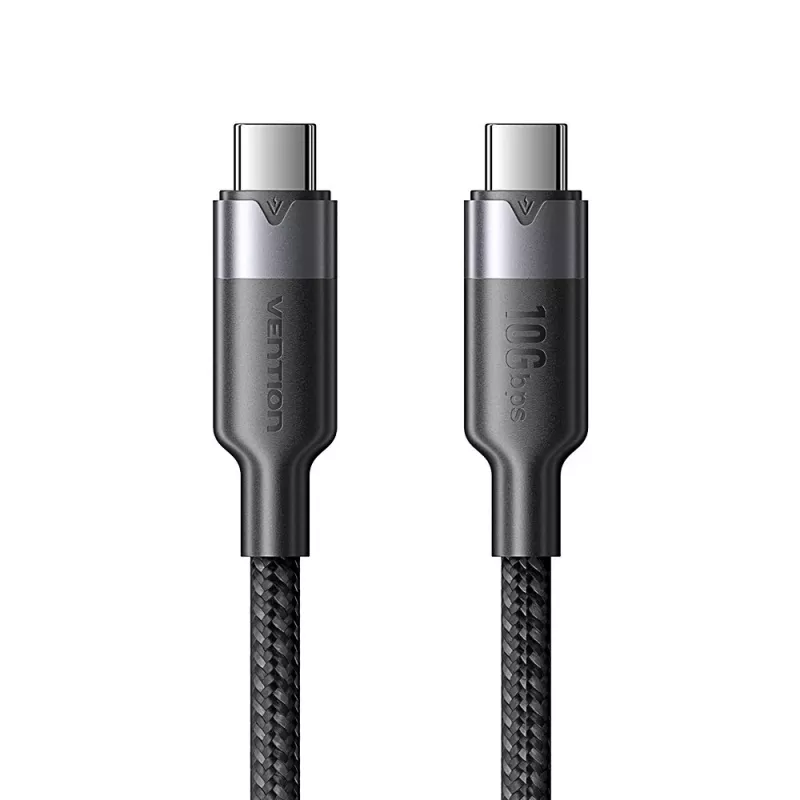 Vention USB 3.2 5A 10Gbps 1m juoda USB-C į USB-C laidas