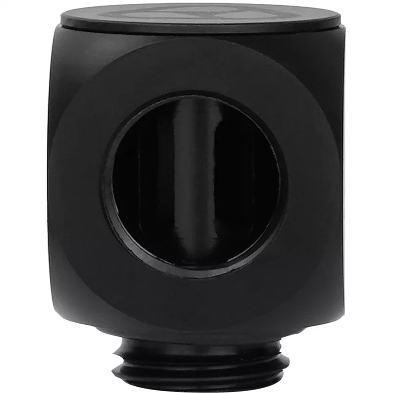 Thermal Grizzly DeltaMate Rotary 90° – vandens aušinimo jungtis, juoda, 1 vnt. (TG-DM-FIT-0003)