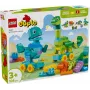 Konstruktorius LEGO DUPLO 10451 Dinozaurai ant ratų 3-in-1 rinkinys, 108 dalių, nuo 3 metų, aukštis 220 mm