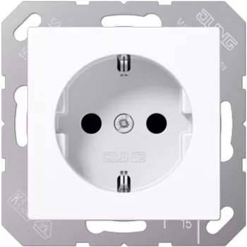Kištukinis lizdas Jung A 520 WW, CEE 7/3, 250 V, 16 A, baltas, duroplast