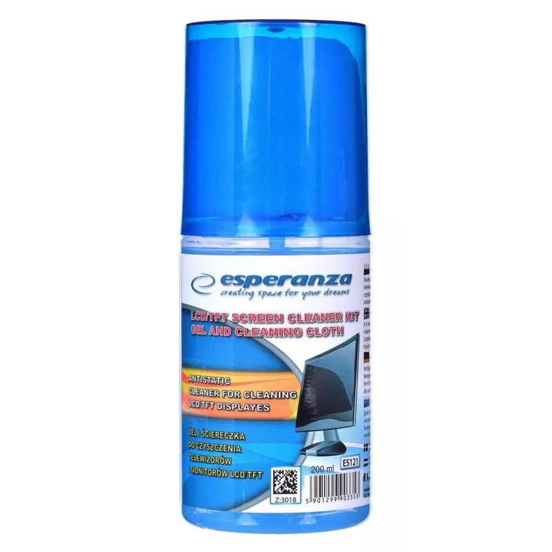Valymo rinkinys ekranams ESPERANZA ES121 LCD / TFT / plazminiams, 200 ml