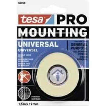 tesa Mounting PRO Universal 66958-00000-00 tvirtinimo juosta balta (Ilgis x Plotis) 1,5 m x 9 mm 1 vnt.