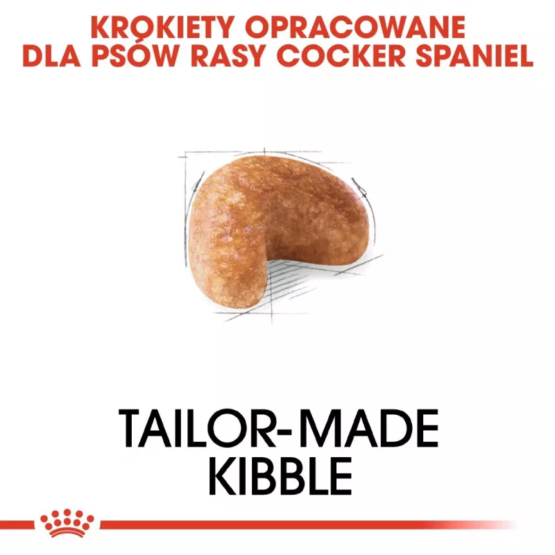 Sausas šunų ėdalas Royal Canin Cocker Adult 12 kg – paukštiena, 25 % baltymų, 14 % riebalų